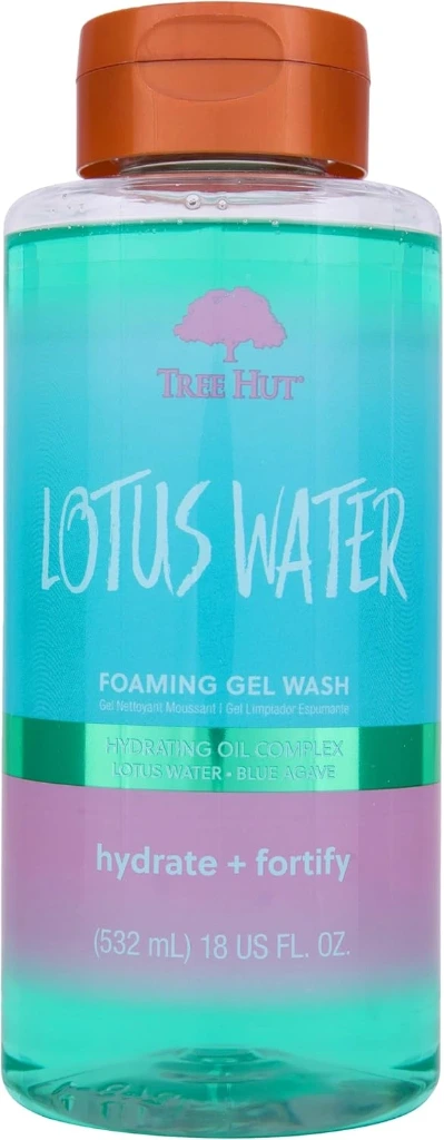 Tree Hut Lotus Water Wash Foaming Gel, Cleanse & Soothe Skin Without Stripping Moisture, Made with our Hydrating Oil Complex, 18 Fl Oz.