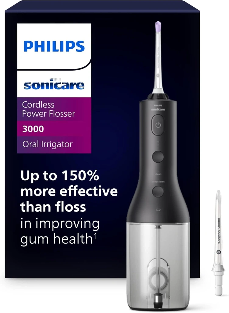  SONICARE Philips Cordless Power Flosser 3000 Black HX3826/23 