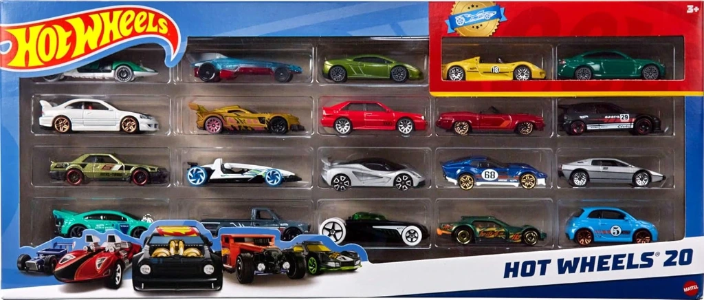 Hot Wheels 20-Car Gift Pack Assorted Toy Vehicles