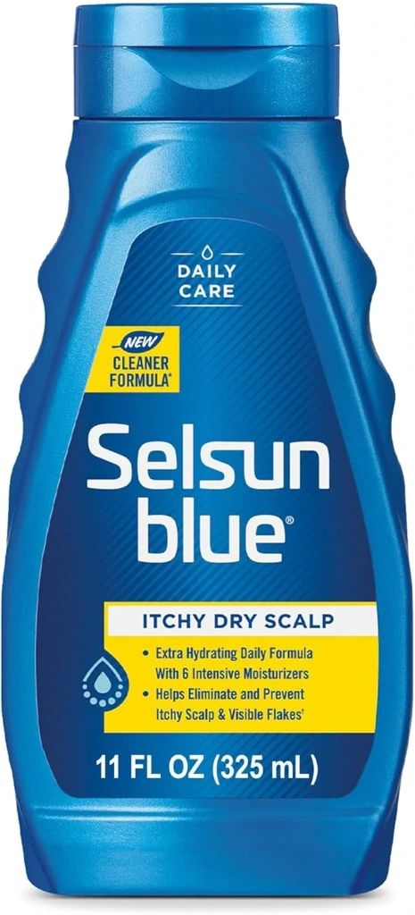 Selsun Blue Itchy Dry Scalp Anti-dandruff Shampoo, 11 fl. oz, Extra-Hydrating Formula, Pyrithione Zinc 1%