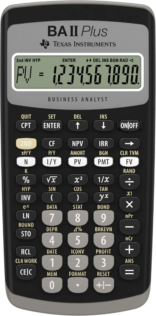 Texas Instruments BA II Plus Financial Calculator