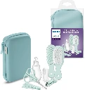  Philips Avent Baby Care Kit - Starter Kit with 9 Accessories: Nail Clippers, Scissors, 3 Nail Files, Comb, Hair Brush, Nasal Aspirator and Finger Toothbrush (Model SCH401/00) 