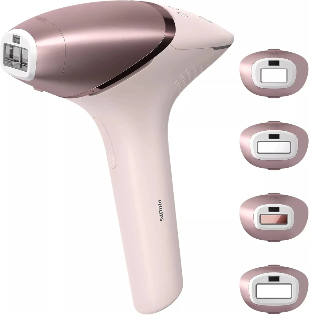 PHILIPS Lumea IPL Epilator with 4 attachments for Face, Body, Underarm and Bikini, Cordless, Model: BRI958/60, Rose Gold | 60-DAYS MONEY BACK GUARANTEE