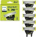 Philips Norelco OneBlade 360 Blades, Genuine Replacement Blades for OneBlade Electric Shaver and Trimmer, Durable Stainless Steel, 5 Pack, QP450/80
